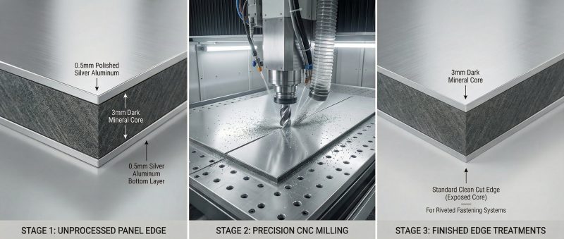 HET SNIJDEN VAN GEVELPLATEN