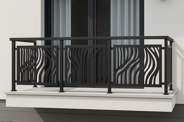 GECONDITIONEERDE EN POEDERGECOATTE METALEN BALUSTRADES